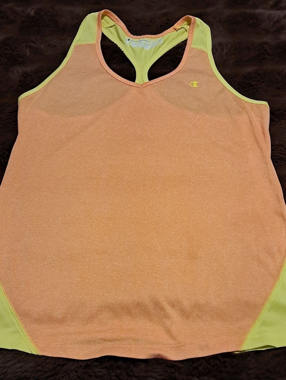 Champion Orange Tank with Yellow Accents Size L